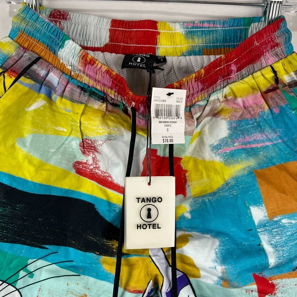 NWT LTD Tango Hotel Al Baseer Holly XXX Drink Bunny Swim Trunks Mens Size Small